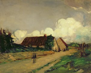 Oude boerderijen in Bretagne door Robert Cozad Henri
