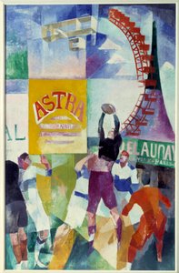 Team van Cardiff door Robert Delaunay