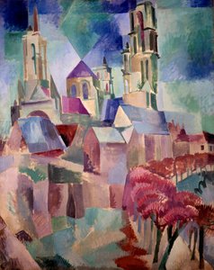 Les Tours de Laon door Robert Delaunay
