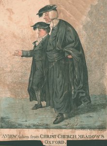 Een uitzicht vanaf Christ Church Meadows, Oxford, 1807