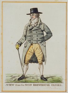 Een uitzicht vanaf de Swan Brewhouse, Oxford door Robert Dighton