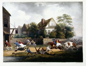 Een dolle stier, 1806 door Robert Dodd