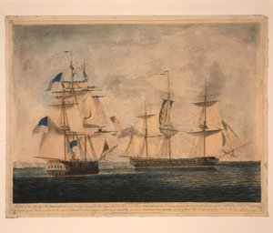 HMS Shannon neemt USS Chesapeake in beslag, 1 juni 1813