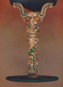 Tafel van Dresden porselein, 1863 door Robert Dudley