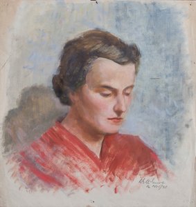 Mevrouw Smith van de Royal Grammar School, Newcastle door Robert Ernest McEune