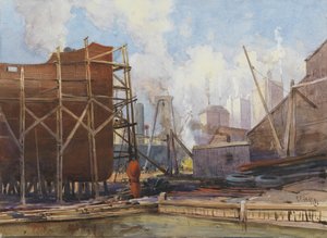 Scheepsbouw in Toronto, 1918