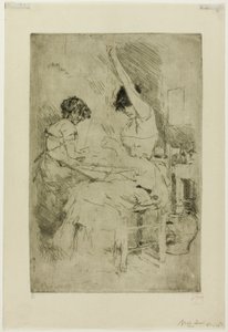 Kralenrijgers, Venetië door Robert Frederick Blum