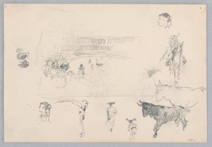 Stierengevecht, Spanje door Robert Frederick Blum