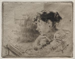 Meisje Lezen door Robert Frederick Blum
