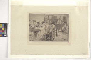 Interieur van een Winkel door Robert Frederick Blum