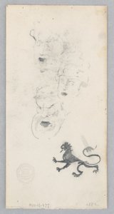 Staande leeuw door Robert Frederick Blum