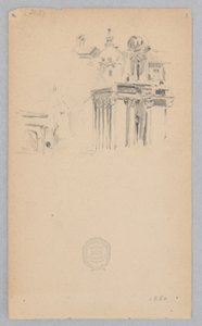 San Lorenzo in Miranda, Rome, Italië door Robert Frederick Blum