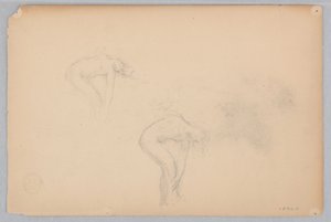 Studie voor een dansende vrouw, "Moods to Music," Mendelssohn Glee Club, New York, NY door Robert Frederick Blum