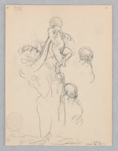 Studie voor een dansende vrouw, "Moods to Music," Mendelssohn Glee Club, New York, NY door Robert Frederick Blum