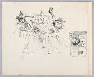 Studie voor een Dansende Vrouw, "Stemmingen op Muziek," Mendelssohn Glee Club, New York, NY