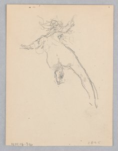 Studie voor een dansende vrouw, "Stemmingen op muziek," Mendelssohn Glee Club, New York, NY door Robert Frederick Blum