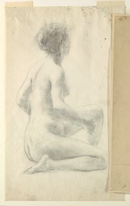 Studie voor een zittende vrouw, "Wijnfeest," Mendelssohn Glee Club, New York, NY