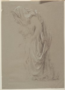 Studie voor een staande vrouw met kind, "Vintage Festival," Mendelssohn Glee Club, New York, NY door Robert Frederick Blum