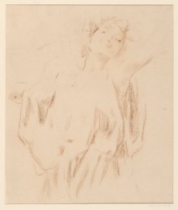 Studie voor een vrouw, "Vintage Festival," Mendelssohn Glee Club, New York, NY door Robert Frederick Blum