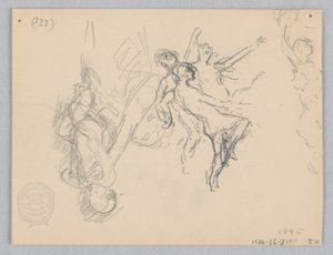 Studie voor dansende vrouwen, "Moods to Music," Mendelssohn Glee Club, New York, NY door Robert Frederick Blum