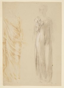 Studie voor staande vrouw, "Vintage Festival," Mendelssohn Glee Club, New York, NY door Robert Frederick Blum