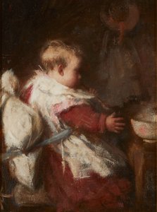 Ontbijt van de baby door Robert Gemmell Hutchison
