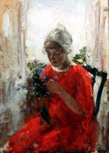 De rode jurk door Robert Gemmell Hutchison