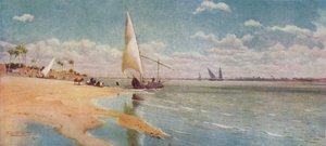 Een Winderige Dag in Ayat, ca. 1880, 1904 door Robert George Talbot Kelly