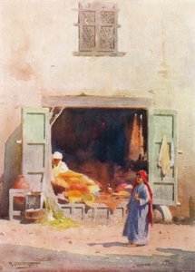 Een winkel in Caïro, ca. 1880