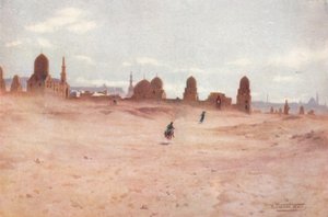 Een Stoffige Dag bij de Graven van de Khalifs, ca. 1880, 1904 door Robert George Talbot Kelly