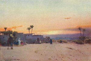 Een Fellah Dorp, ca. 1880, 1904 door Robert George Talbot Kelly