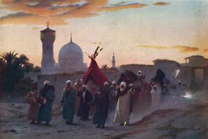 Een Huwelijksstoet in Menzala: De Thuiskomst van de Bruid