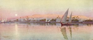 Caïro vanaf de rivier - Avond, c1880, 1904
