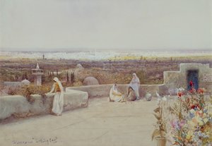 Damascus kijkt naar het oosten door Robert George Talbot Kelly