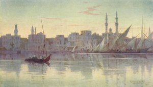 Vroege ochtend in Damietta, ca. 1880