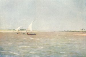 Noordenwind op de Boven-Nijl, ca. 1880 door Robert George Talbot Kelly