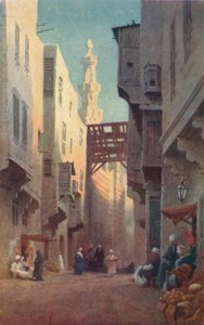 Sharia Bab-El-Wazir, Caïro, ca. 1880, 1904 door Robert George Talbot Kelly