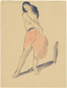 Danseres in een Rode Rok, Nr. 2 door Robert Henri