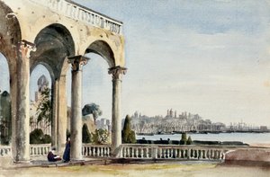 De Villa Doria in Genua, 1829 door Robert Henry Cheney
