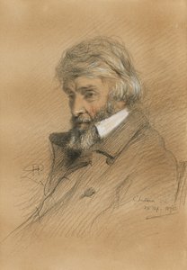 Portret van Thomas Carlyle 1795-1881 door Robert Herdman