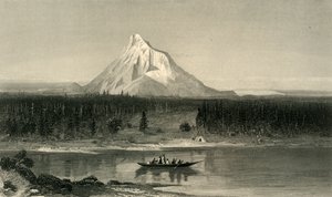 Mount Hood, vanaf de Columbia door Robert Hinshelwood