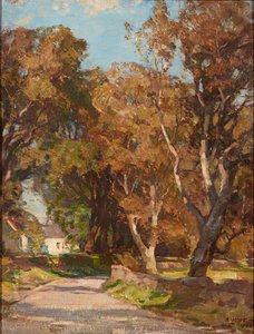 Langs de weg bij Colvend Manse, Dalbeattie door Robert Hope