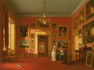 De schilderijengalerij van Lord Northwick in Thirlestaine House door Robert Huskisson