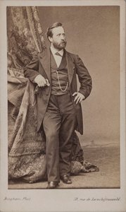 Portret van de schilder Ludwig Knaus 1829-1910 door Robert Jefferson Bingham