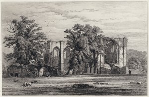 Furness Abdij door Robert Kent (after) Thomas