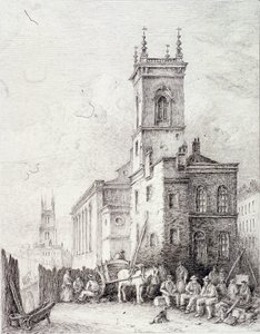 Holborn Viaduct, Londen, c1865 door Robert Kent Thomas