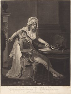 De Volle Honingmaan door Robert Laurie after Francis Wheatley