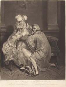 Het verval van de huwelijksreis door Robert Laurie after Francis Wheatley