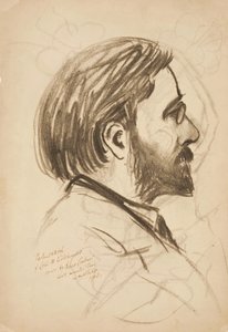 Portretschets van Louis M. Eilshemius, 1903 door Robert Lindner