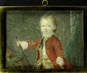 Willem V (1748-1806), prins van Oranje-Nassau, als kind door Robert Mussard
